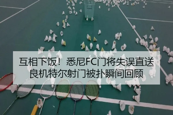 互相下饭！悉尼FC门将失误直送良机特尔射门被扑瞬间回顾